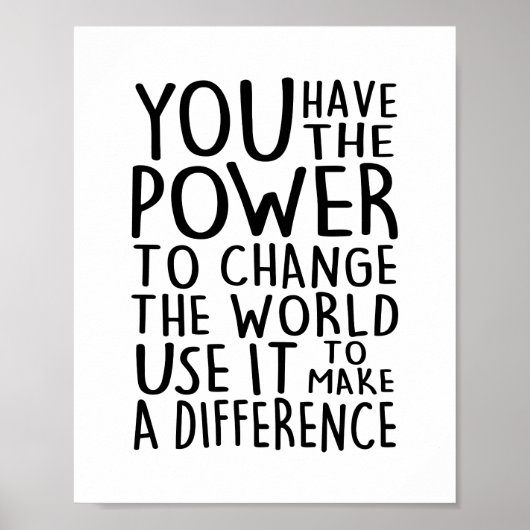 世界を変える力がある ポスター (正面)