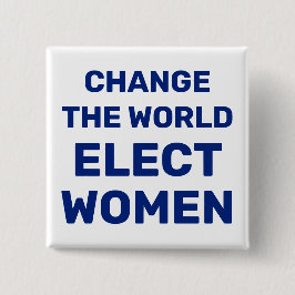 世界を変える – 選女性ボタン 缶バッジ