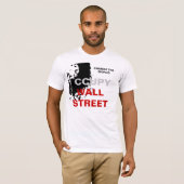 世界を変えるOCCUPY WALL STREET Tシャツ (正面フル)