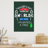 世界を引き継いで大きな木を植えた ポスター (キッチン)