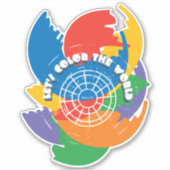 世界を彩ろう シール (正面)