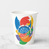 世界を彩ろう 紙コップ (正面)