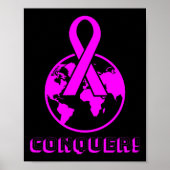 世界を征服する – 乳がんと戦う ポスター (正面)