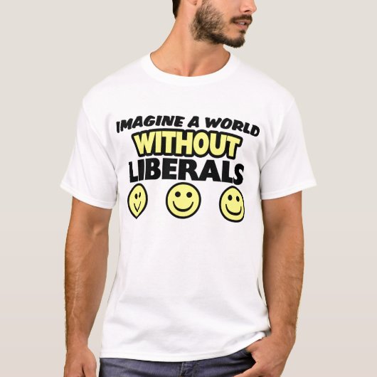 世界を想像して下さい Tシャツ (正面)