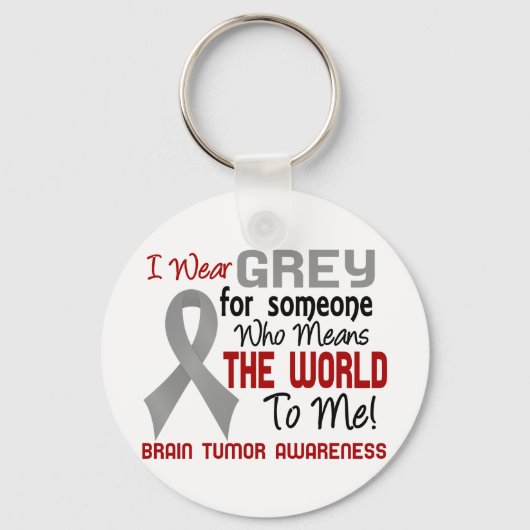 世界を意味する2脳腫瘍 キーホルダー (正面)