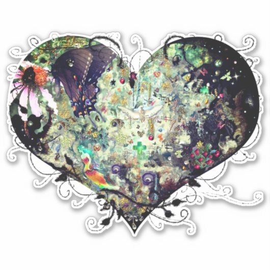 世界を愛する シール (正面)