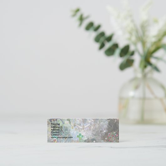 世界を愛せよ、テンプレート スキニー名刺