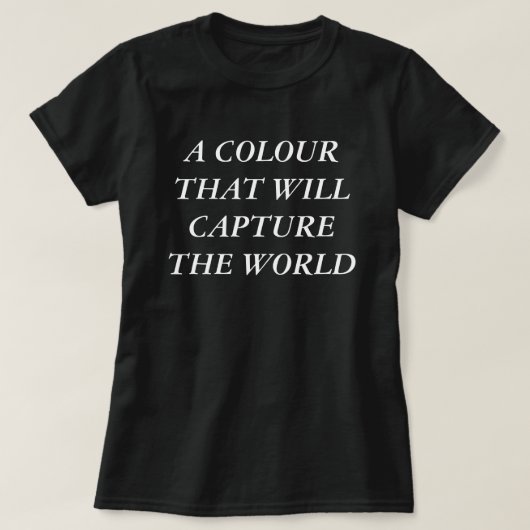 世界を捉える色 Tシャツ (デザイン正面)
