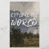 世界を探索する5.5インチx 8.5インチフライヤー チラシ (裏面)