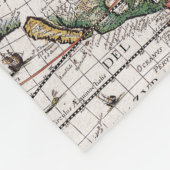 世界を探索:冒険のための居心地の良いマップブランケット フリースブランケット (角)