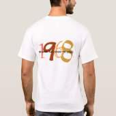 世界を揺すった1968-yaer tシャツ (裏面)