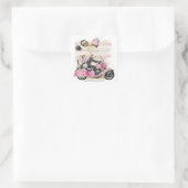 世界を揺るがす | カップル バイク サブリミネーション スクエアシール (バッグ)