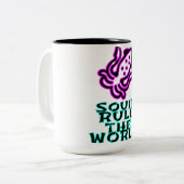 世界を支配するイカ ツートーンマグカップ (正面左)