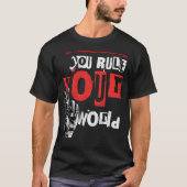 世界を支配するディープデザインTシャツ Tシャツ (正面)