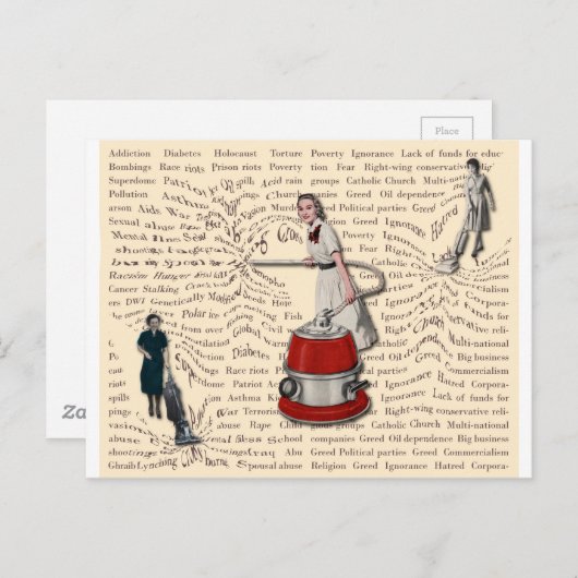 世界を支配する女性 ポストカード (正面/裏面)