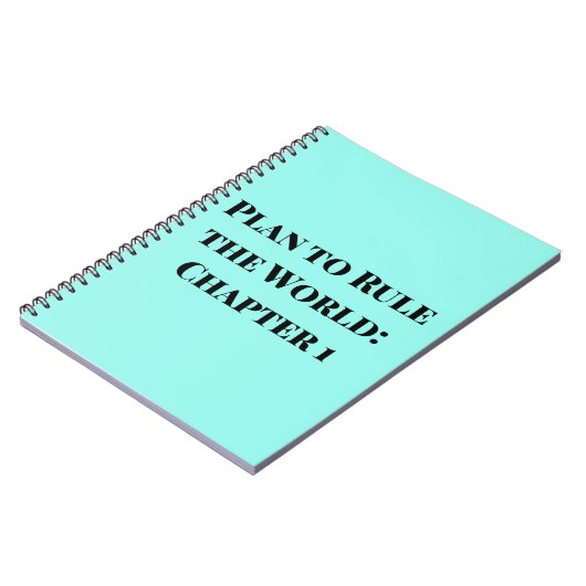 世界を支配する計画:第1章アヒル卵ブルー ノートブック (左側)