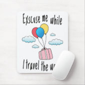 世界を旅している間に申し訳ない マウスパッド (マウス)