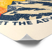 世界を旅して冒険を始める旅行 ポスター (角)