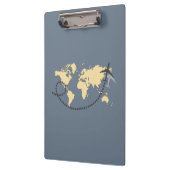 世界を旅しようイラストレーション クリップボード (左)