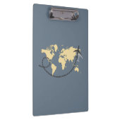 世界を旅しようイラストレーション クリップボード (右)