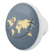 世界を旅しようイラストレーション セラミックノブ (右)