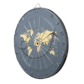 世界を旅しようイラストレーション ダーツボード (正面右)