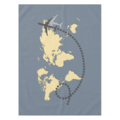 世界を旅しようイラストレーション テーブルクロス (正面)