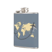 世界を旅しようイラストレーション フラスク (左)