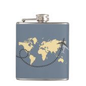 世界を旅しようイラストレーション フラスク (正面)