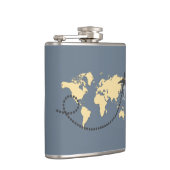 世界を旅しようイラストレーション フラスク (右)