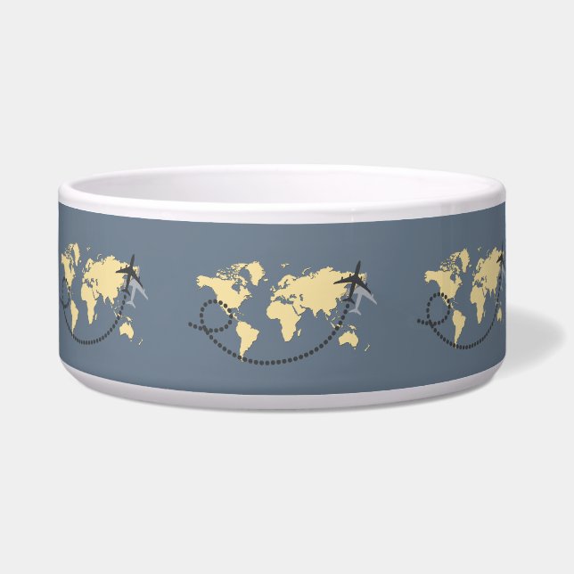 世界を旅しようイラストレーション ボウル (正面)