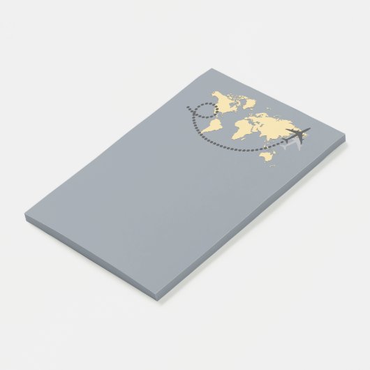 世界を旅しようイラストレーション ポストイット (アングル)