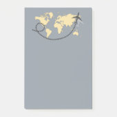 世界を旅しようイラストレーション ポストイット (正面)