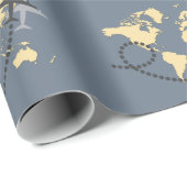 世界を旅しようイラストレーション ラッピングペーパー (ロールコーナー)