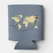 世界を旅しようイラストレーション 缶クーラー (裏面)