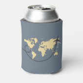 世界を旅しようイラストレーション 缶クーラー (缶裏面)