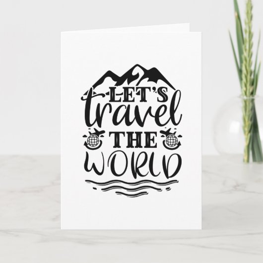 世界を旅しよう カード (正面)