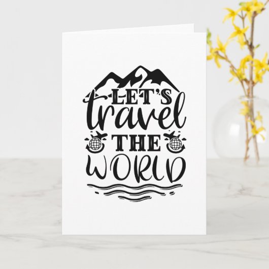 世界を旅しよう カード (黄色い花)