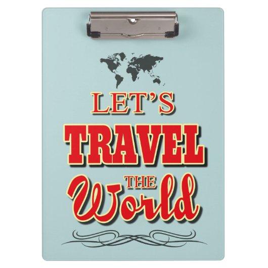 世界を旅しよう クリップボード (正面)