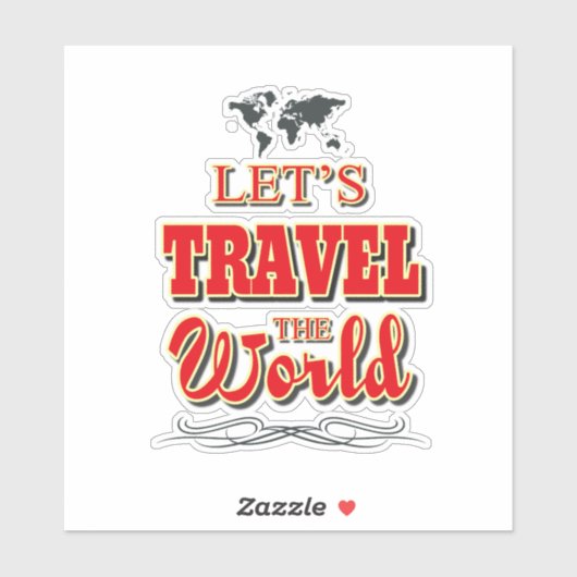 世界を旅しよう シール (シート)