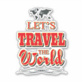 世界を旅しよう シール (正面)
