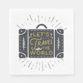 世界を旅しよう スタンダードランチョンナプキン (正面)