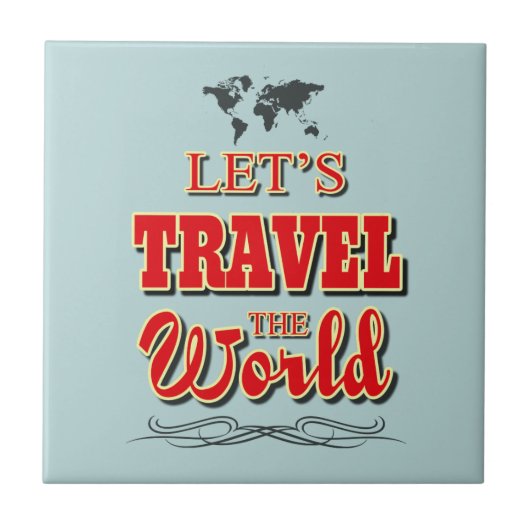 世界を旅しよう タイル (正面)