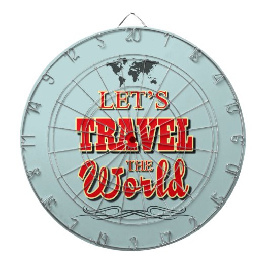 世界を旅しよう ダーツボード (正面)