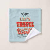 世界を旅しよう バスタオルセット (ウォッシュタオル)