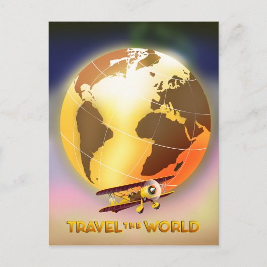 世界を旅しよう ポストカード (正面)