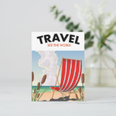 世界を旅しよう ポストカード (スタンド正面)