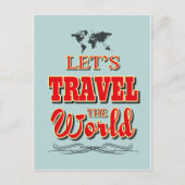 世界を旅しよう ポストカード (正面)