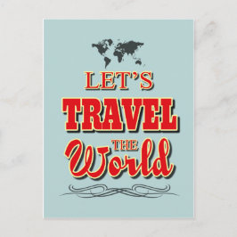 世界を旅しよう ポストカード