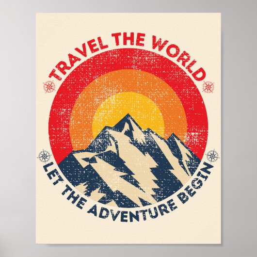 世界を旅しよう 冒険の始まり 旅行 ポスター (正面)